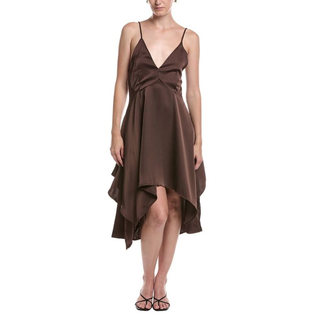 Moonsea Womens  Midi Cocktail Dress, Brown